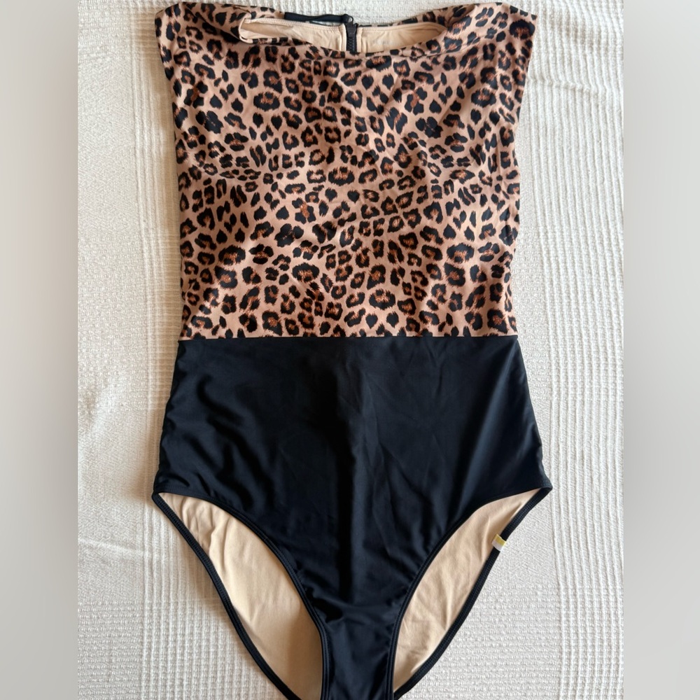 NWOT: Summersalt Leopard Print One-Piece Swimsuit, Sz 10
